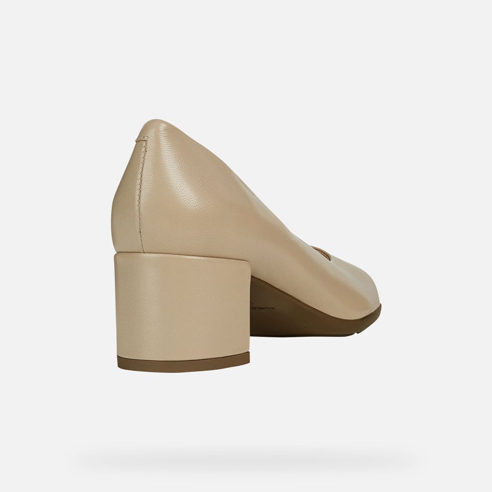 Geox Bayan Stiletto Ayakkabı Bej Rengi - Annya - FIC-901538